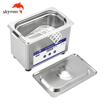 SUS304 Stainless Steel Commercial Ultrasonic Cleaner 0.8L For Glasses Jewelry Skymen