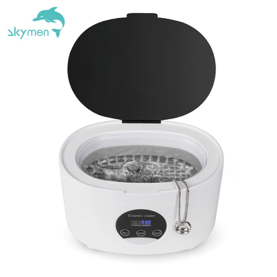 Skymen Classic White Household Ultrasonic Cleaner 600ml ABS SUS 304 For Jewelry