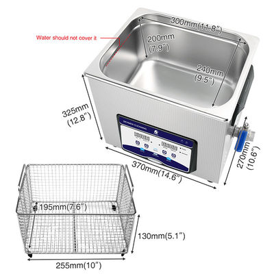 Skymen 14.5L 360w Digital Ultrasonic Cleaner For Electrical Parts with Timer