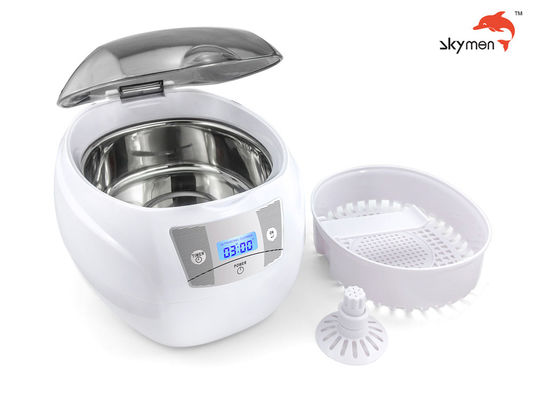 Skymen 750ml Household Plastic Detachable CD Ultrasonic Cleaner 30min Timer FCC ROHS