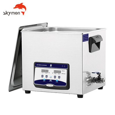 20L Benchtop Ultrasonic Cleaner Skymen 420W 40kHz SUS304 Stainless Steel Tank with Degas Function Heating Function