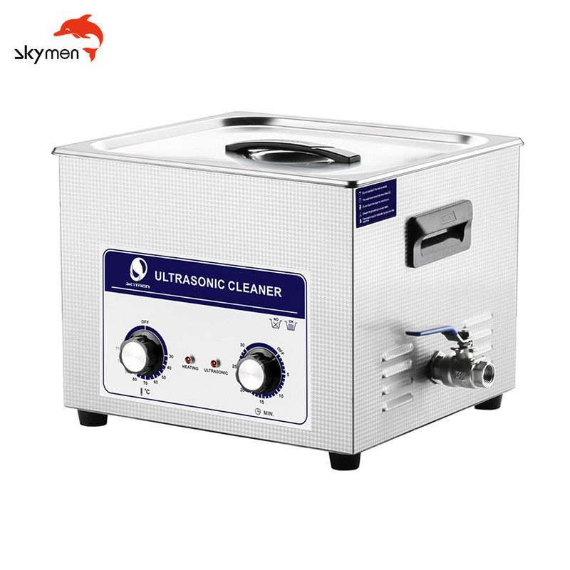 15L Ultrasonic table Cleaning Machine with mechanical timer for  Nozzle Cleaning and Car Parts