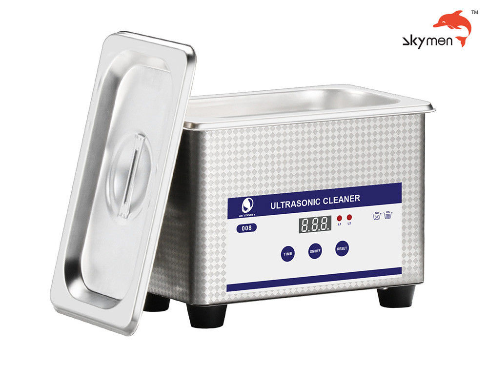 Skymen 0.8L 35W Small Commercial Tabletop Digital Ultrasonic Glasses Cleaner 40KHz