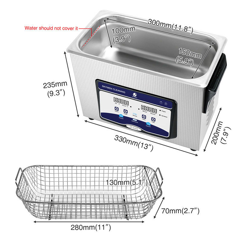 180w Ultrasonic hardware Cleaner jewelry optic lens 4.5L 1.19 gal cleaning machine