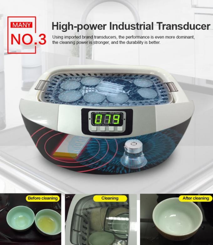 Digital Ultrasonic Wave Cleaner with Heating 2500ML for Vegetables